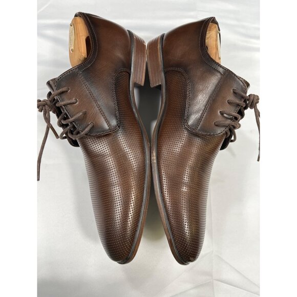 Tayno Brown Leather Oxfords SKU 7503 Size 9.5 - Picture 2 of 11